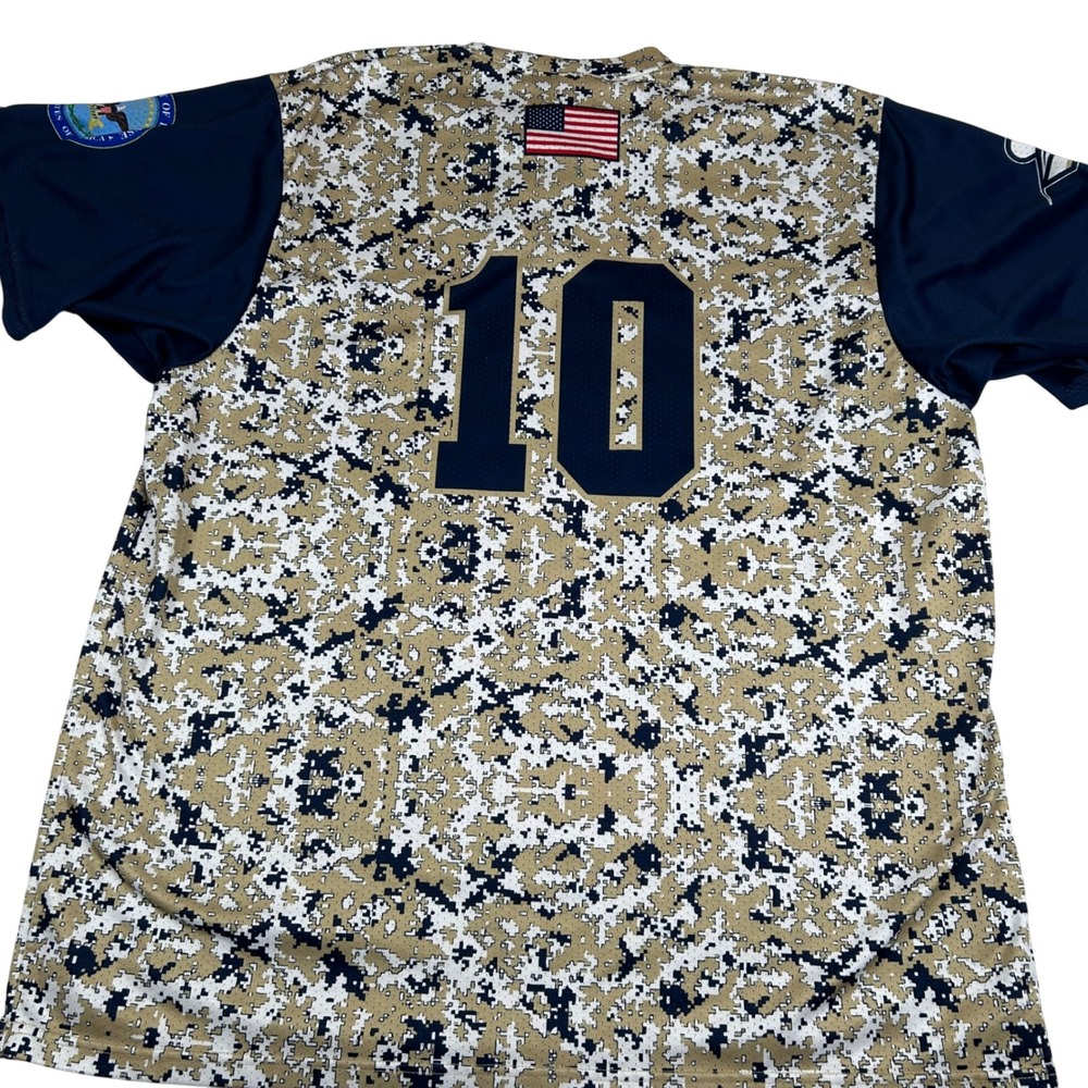 University of Illinois Springfield Baseball Jersey Military Appreciation Day XL - Picture 3 of 8